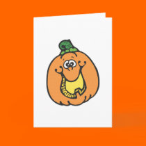 funny smiling pumpkin cards