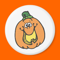 funny smiling pumpkin magnets