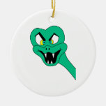 Funny Snake Cartoon. Christmas Ornament