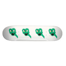 Funny Snake Cartoon. Skate Board