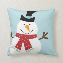 Funny Snowman Christmas Custom Pillows