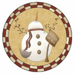 Funny Snowman Ornament Photo Sculpture