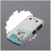 Funny Snowman with Hot Chocolate Cartoon casemate cases