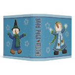 Funny Snowmen and Stars binders