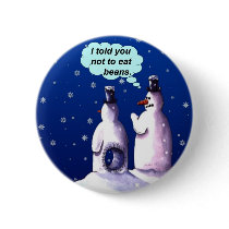 Funny Snowmen Cartoon buttons by GAZoomIn Funny Snowmen Cartoon buttons