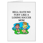 funny soccer mom design card