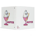 funny softie soft boiled egg cartoon 3 ring binder
