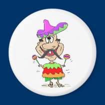 FUNNY SOMBRERO MEXICAN GUY MAGNET magnets