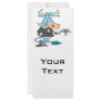 funny sophisticated bull cartoon rack card design