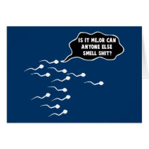 Funny sperm greeting cards