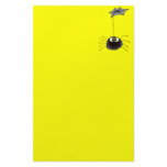 Funny spider personalized stationery