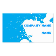Funny splatter business cards