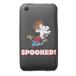 funny SPOOKED cartoon iPhone 3 Case-Mate Cases