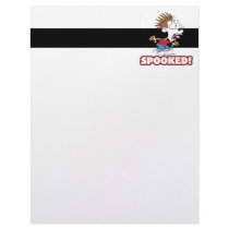 funny SPOOKED cartoon Custom Letterhead