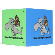 Funny squirrel vinyl binders