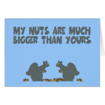 Funny squirrel card