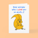 Funny Squirrel Everyday Love Greeting Card