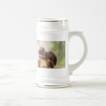 Funny Squirrel Licking Ice Cream Cone Coffee Mug