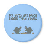 Funny Squirrel nuts Fridge Magnets