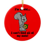 Funny squirrel ornament