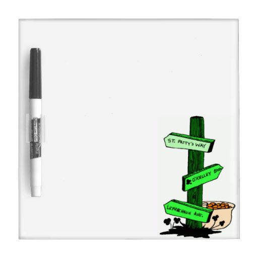Funny St. Patrick’s Day Sign Post Dry Erase Board