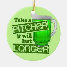 Funny St. Patrick's Day Drinking Christmas Ornaments