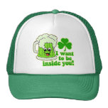 Funny St Patricks Day Green Beer Trucker Hats