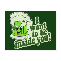 Funny St Patricks Day Irish Postcard