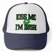Funny St. Patricks Day, Kiss Me I'm Irish Hat by cutencomfy Funny St. Patricks Day, Kiss Me I'm Irish Hat