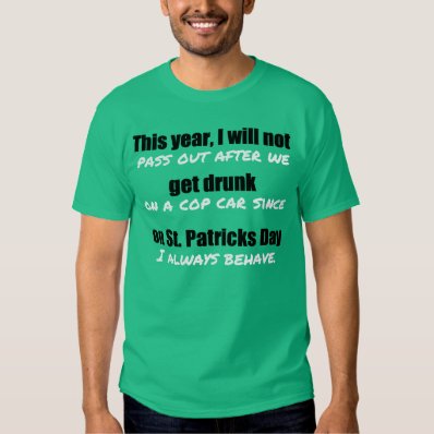 Funny St. Patrick's Day Pledge Tshirts