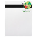 funny st pattys day leprechaun cartoon character personalized letterhead