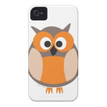 Funny staring owl iPhone 4 Case-Mate case