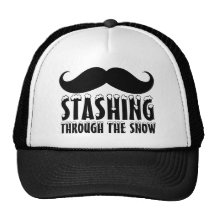 Funny Stashing Through The Snow Hat