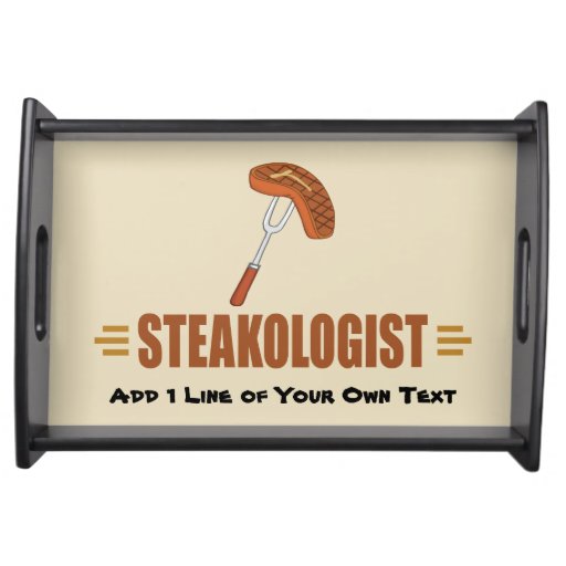 Funny Steak Serving Tray Zazzle
