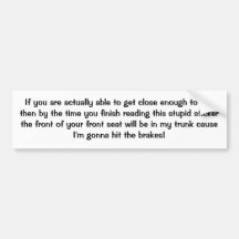 Funny Sticker Bumper Stickers