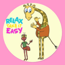 funny sticker "giraffe" stickers