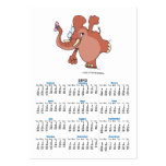 funny stomping elephant cartoon business card