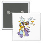 funny stork delivering baby hippo pins