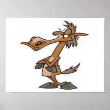 funny stubborn horse cartoon posters