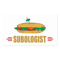 Funny Submarine Sandwich Business Card
