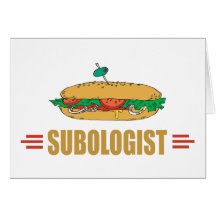 Funny Submarine Sandwich Greeting Cards