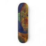 Funny Sun Faces, Moon Kissing Sun Skateboard