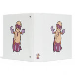 funny super hero villian peanut character binders