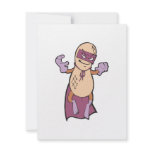 funny super hero villian peanut character invite