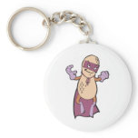 funny super hero villian peanut character keychains