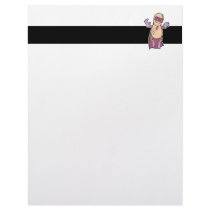 funny super hero villian peanut character custom letterhead