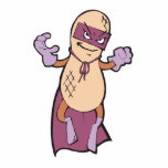 funny super hero villian peanut character photo sculpture