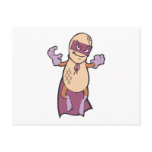 funny super hero villian peanut character post cards