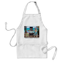 Funny Surfer Dog/Lab Apron aprons