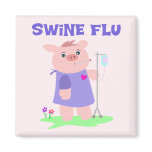 Funny Swine Flu Refrigerator Magnets